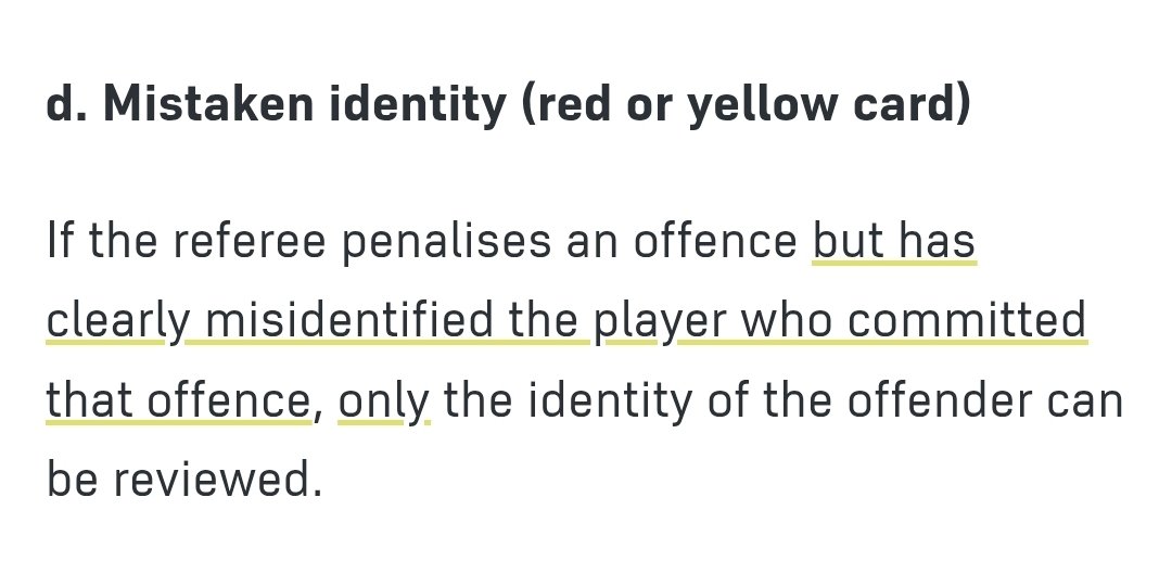 beerforme1962's tweet photo. @ReallyDanWeiner @IanDarke Scroll down the original usage.  

But they changed it for this World Cup to widen it so they can set aside a wrong decision. https://t.co/n4MIMpkVtd
