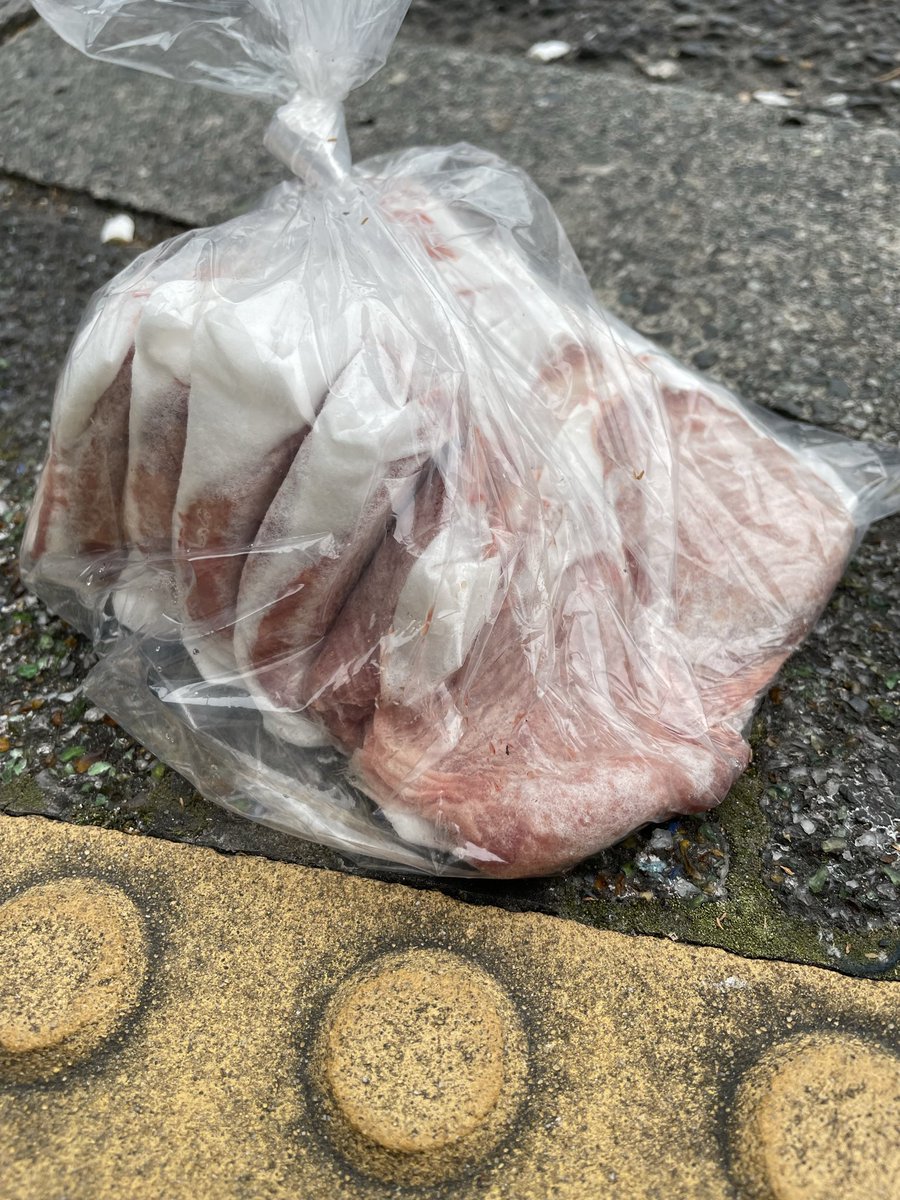 pyumahoshi's tweet photo. 今日落ちていた謎肉 https://t.co/44UYqCFSBr