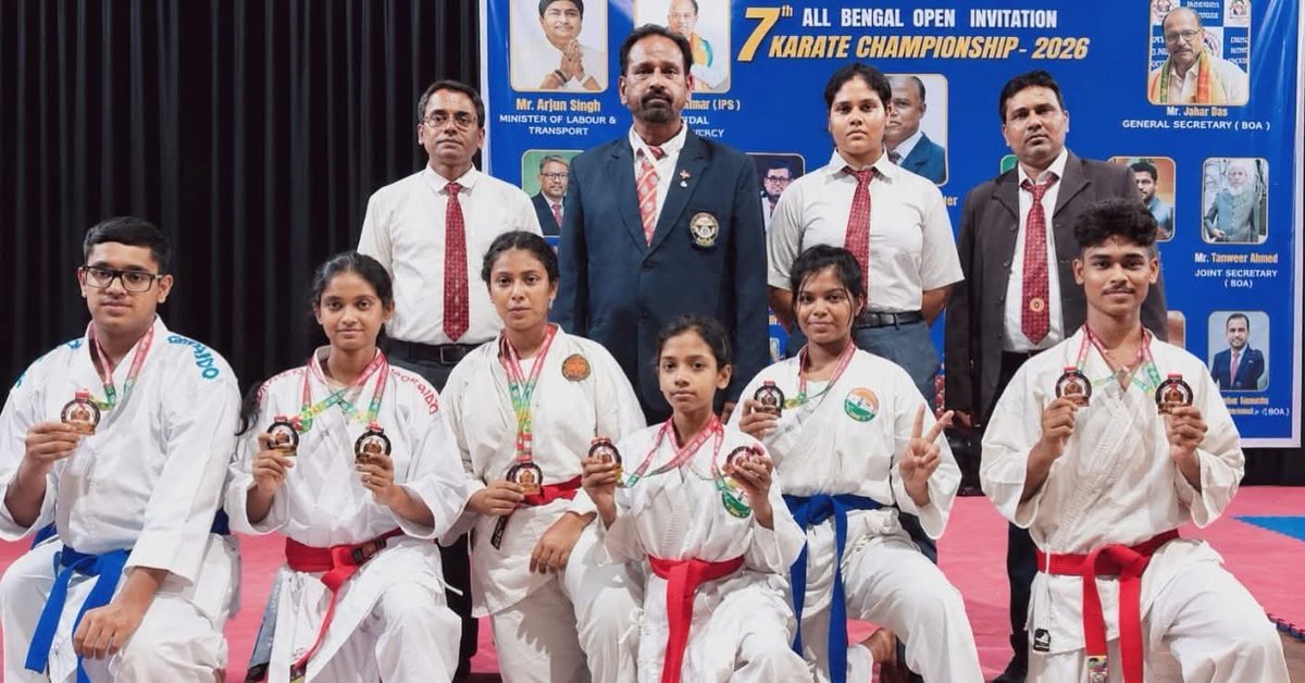 imMithusaha's tweet photo. 7th All Bengal Open Invitation Karate Championship - 2026
Kyoshi - Ranjan Kumar Mondal Sir
Club - Ray Shotokan Karate Do Association - INDIA
#karate https://t.co/s7Fk9PU47T