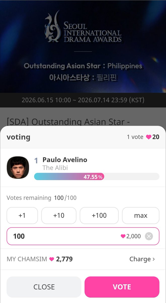 GemmaCuya's tweet photo. Walang iwanan sa pamilyang ito. KP fanmily laban tayo hanggang dulo. Please continue to vote until the very end...every vote counts 💪 💪 💪 
#KimPau 
#PauloAvelino 
#KimChiu 
#SDA2026 https://t.co/S4x4rso57V