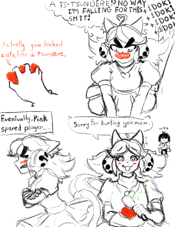 Kuraido_manniac's tweet photo. Player used flirt♥️

#deltarune #mewmew https://t.co/SyW7JITW8S
