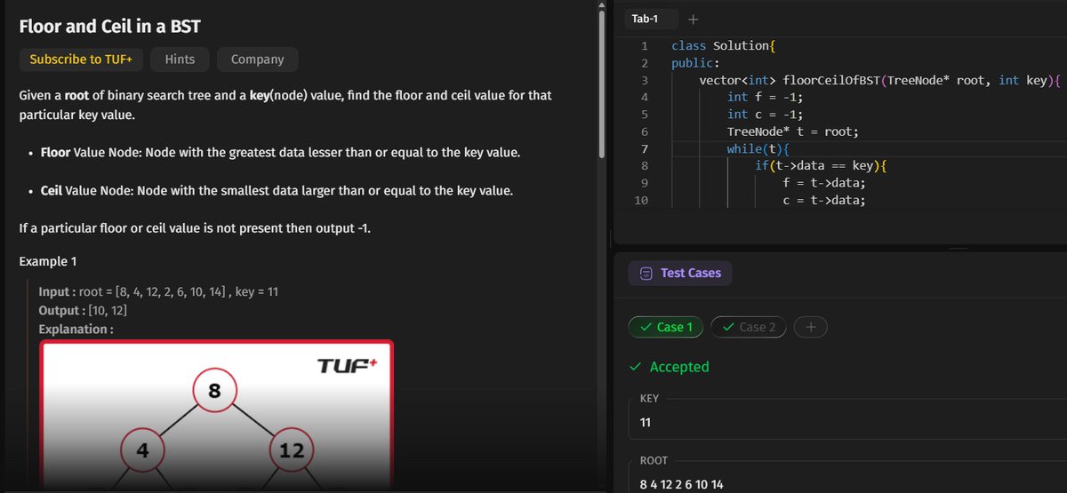 lil_meee15's tweet photo. 📅 Day 42 - #SDESheetChallenge

✅ POTD: Rank Transform of an Array

✅ Completed 3 problems from the final Binary Trees list

@striver_79  

@takeuforwar https://t.co/h8fN9THcP0