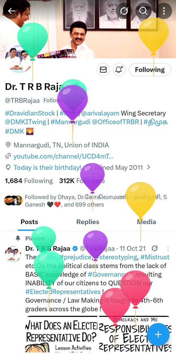 Kart_view's tweet photo. இனிய பிறந்தநாள் வாழ்த்துக்கள் அண்ணா 🖤❤️ @TRBRajaa https://t.co/VmW216vOnH