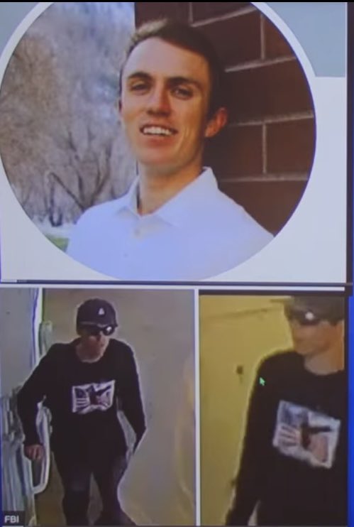 Tami8161's tweet photo. @zeitclip This guy was going around to the hospitals AFTER the shooting, with a long gun, looking for the victim.  He looks exactly like the guy in the stairwell.  But the cops didn’t follow up on that? (Screenshot from Jimmy Dore) https://t.co/9EvYT83F0W