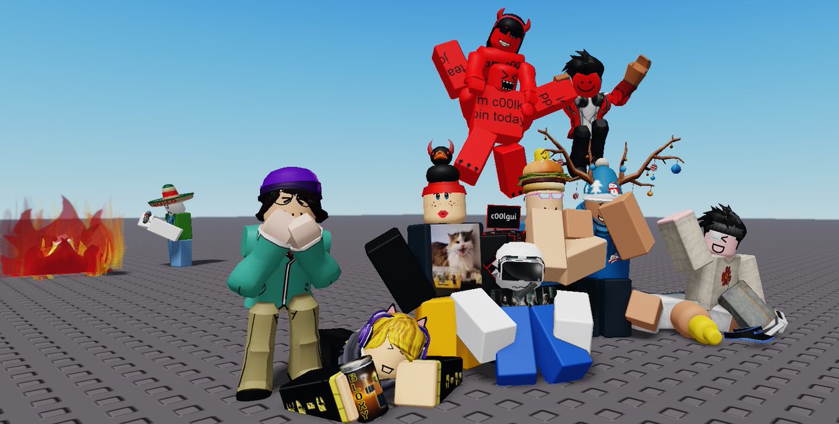 007e7Loverreal's tweet photo. A big happy family!!! 
#roblox #notforsaken
#007n7 #007e7 #007a7 #c00lkidd #The007community
I would tag everyone but that would be a LOT of tags… https://t.co/cfZ7dRWPbR