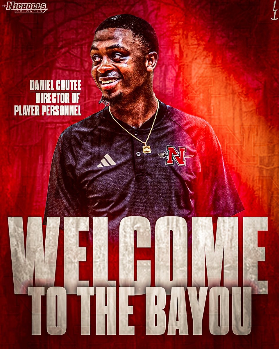 446Sports's tweet photo. Congratulations to Daniel Coutee. Everyone around the state knows what he does for Basketball.

Now he is headed to Nicholls as the Director of Player Personnel.

Congratulations Coach! https://t.co/40k2xFM6l6