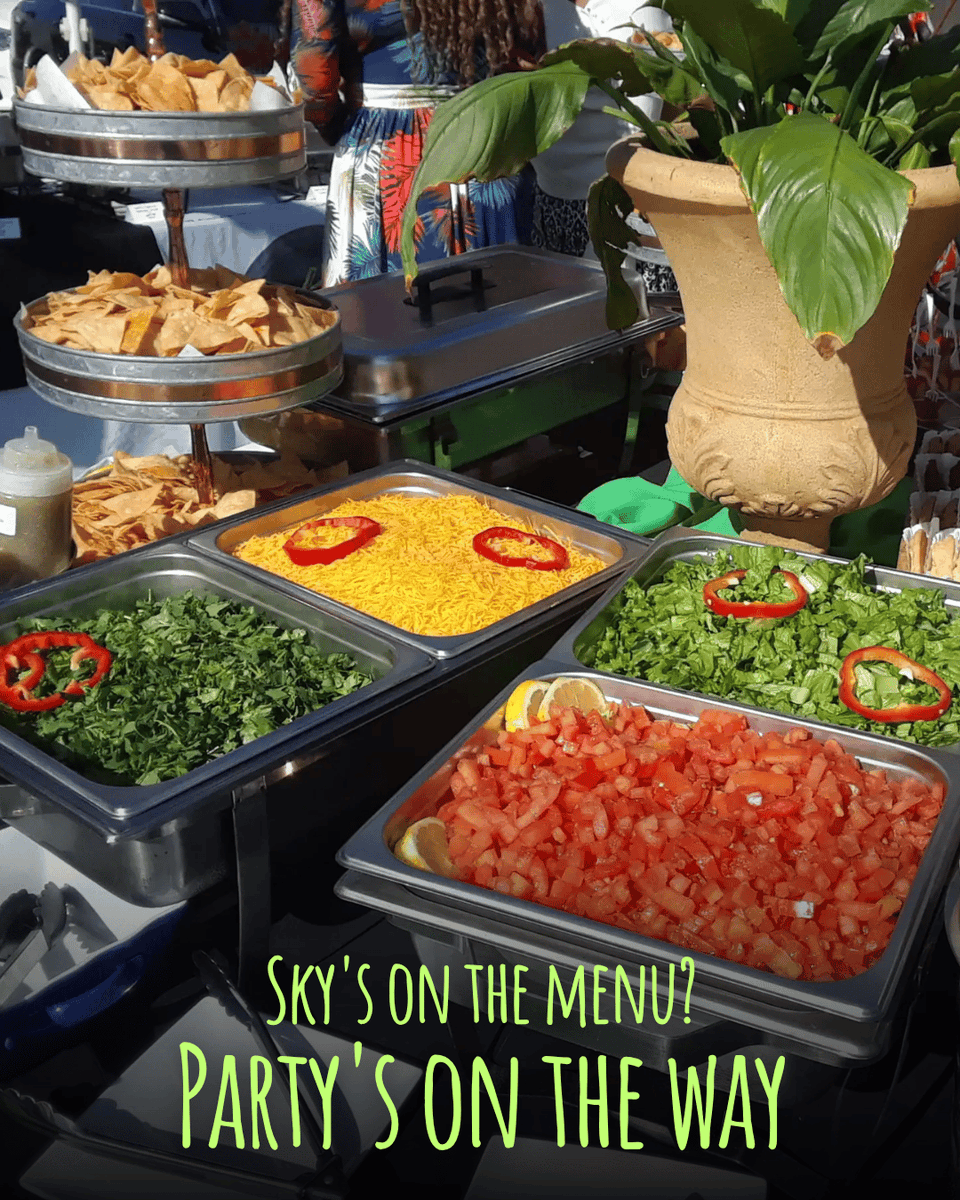 darrenedavis's tweet photo. Hosting season is in full swing 🎉

Let Sky's handle the food so your guests can focus on having a good time.

Cater With Us.
https://t.co/6oMXc2jRr8

#SkysGourmetTacos #LACatering #PartyFoodLA #LosAngelesEvents #FoodForEvents #CelebrateLA #TacoPartyLA #EatLocalLA #FoodieLA https://t.co/7o3SdSC7uO