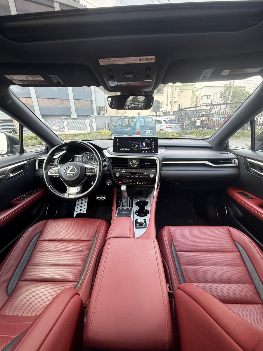 praise_autos's tweet photo. Foreign used ๐บ๐ธ ๐คโค๏ธ 2020 Lexus RX350 F SPORT ๐
Black on red/black two-tone | Clean title | 52.9k miles | Pano roof | HUD | 360ยฐ cam | F SPORT suspension, Mark Levinson audio
Price: 70M
โ๏ธ Call/WhatsApp โ๏ธ +2347089784968
#LexusRX350 #FSport #ForeignUsed #PraiseAutos https://t.co/mHTwXrsUDD