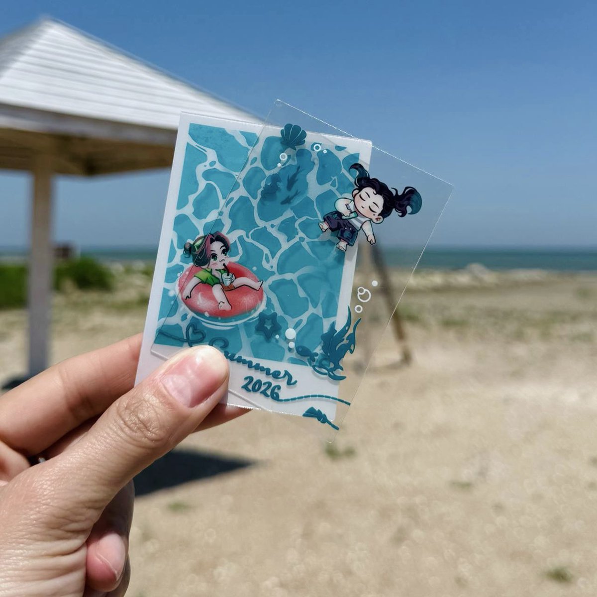sairusbb's tweet photo. New summer merch 🌊🌊🌊
#liushen #svsss 
made together with my bestie https://t.co/7l3KGdT5Fb