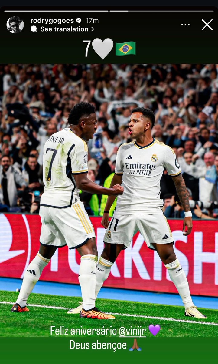 theMadridZone's tweet photo. 📲 Rodrygo on IG. 🥳 https://t.co/ciN73zi8dO