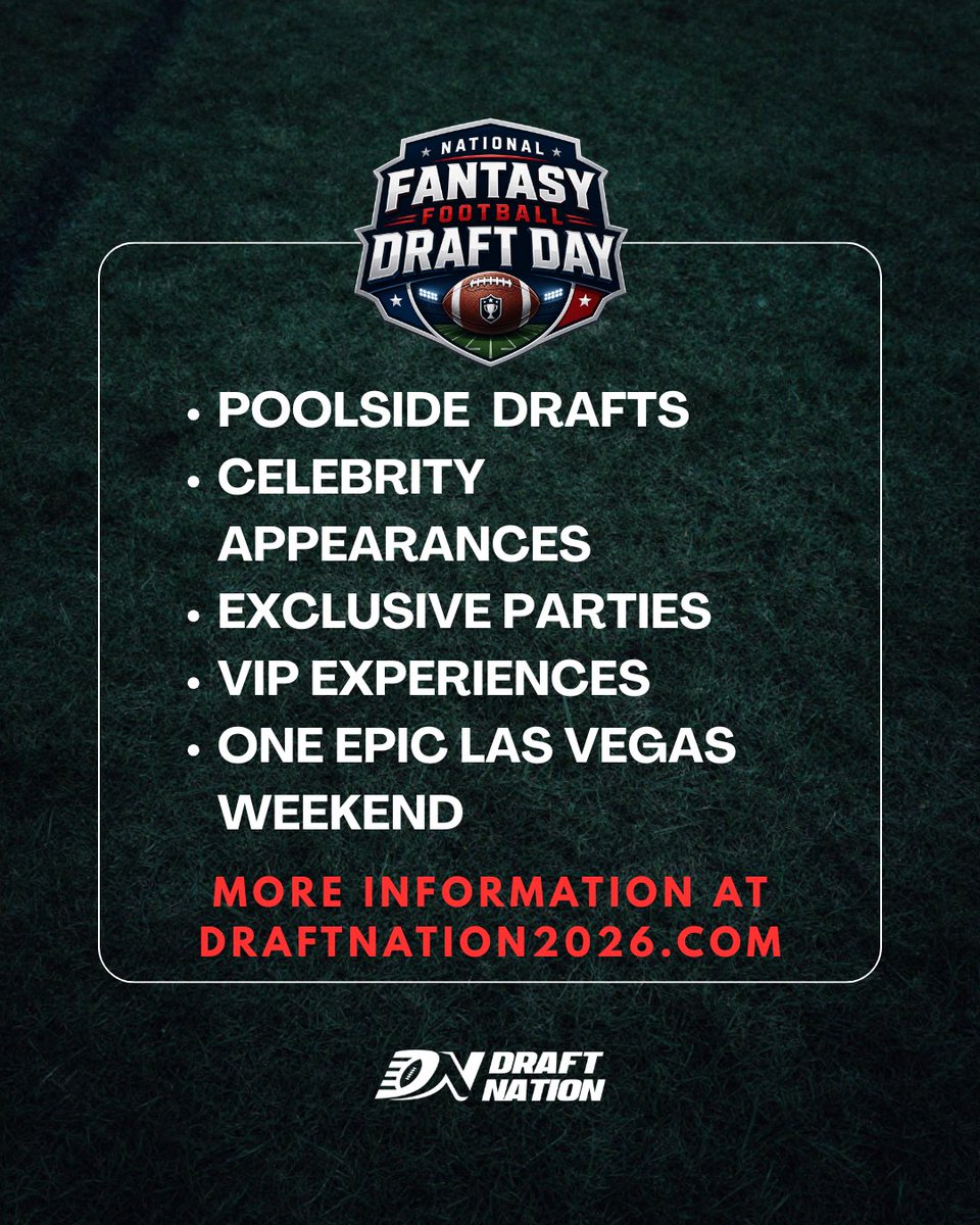 Draft Nation | Fantasy Football's Biggest Weekend tweet media