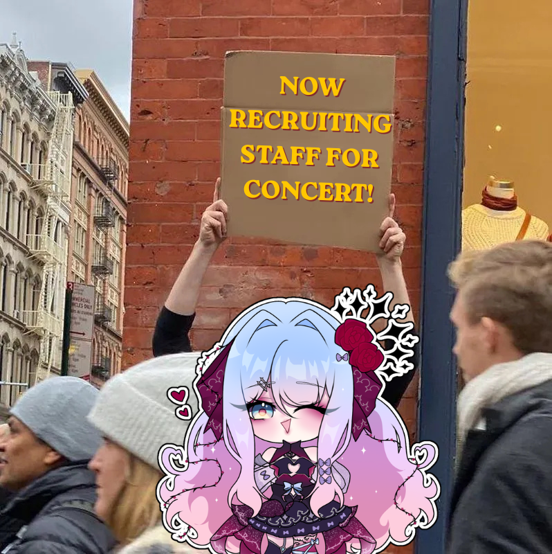 ScyllaLavenrose's tweet photo. ✨ IMPORTANT ✨
Staff applications for the 2027 "Haunted Valentine" concert are officially open! 6 songs, 30 vox~
Currently looking for:  
- Tuning/Timing + Mixers 
- Video Editors 
- Graph ic Des i gn 

 ** All positions are volunteer-based. PLEASE APPLY ON THE FORM BELOW! https://t.co/2pUcG1UB6r