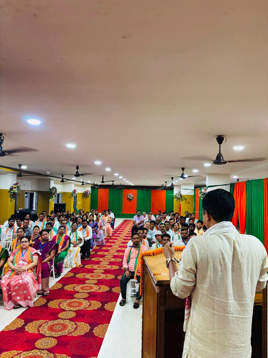 barman_anup's tweet photo. Pandit Deendayal Upadhyaya Prashikshan Maha Abhiyan, 2026...  

Today at the Golaghat District Training Camp.  

📍 Maheshwari Bibah Bhawan, Amolapatty, Golaghat Town  

@BJP4Assam https://t.co/9TDRPrqwhN