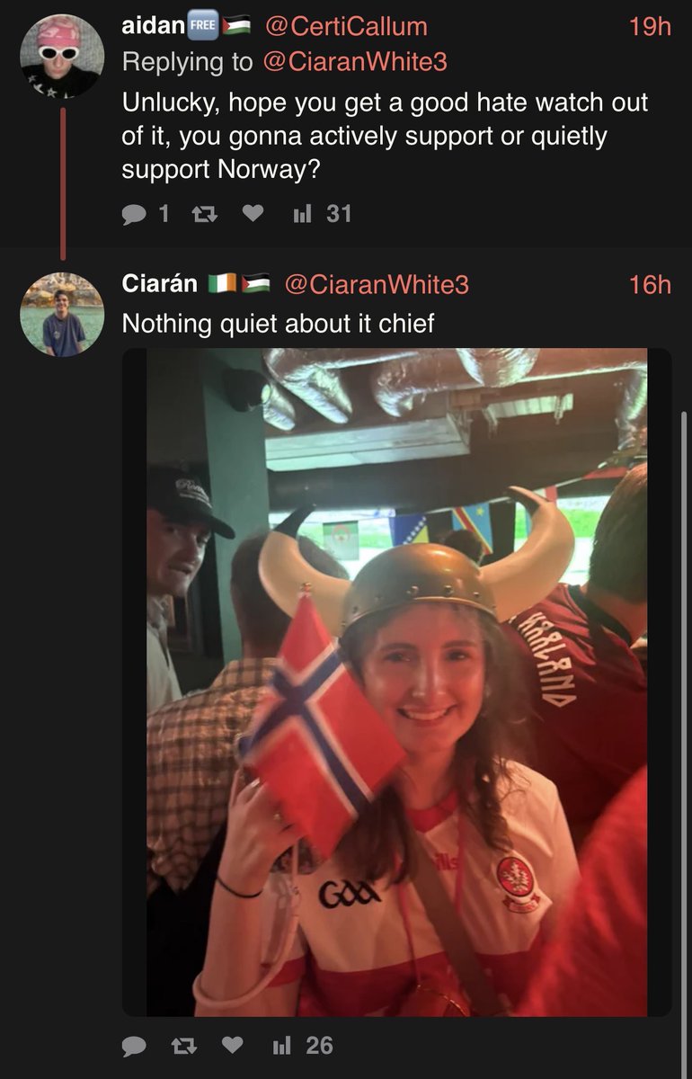 slackkejakke's tweet photo. ‘We felt unsafe as Irish people among England supporters in an English bar in London’

Gee I wonder why https://t.co/5UR6OtbJJr