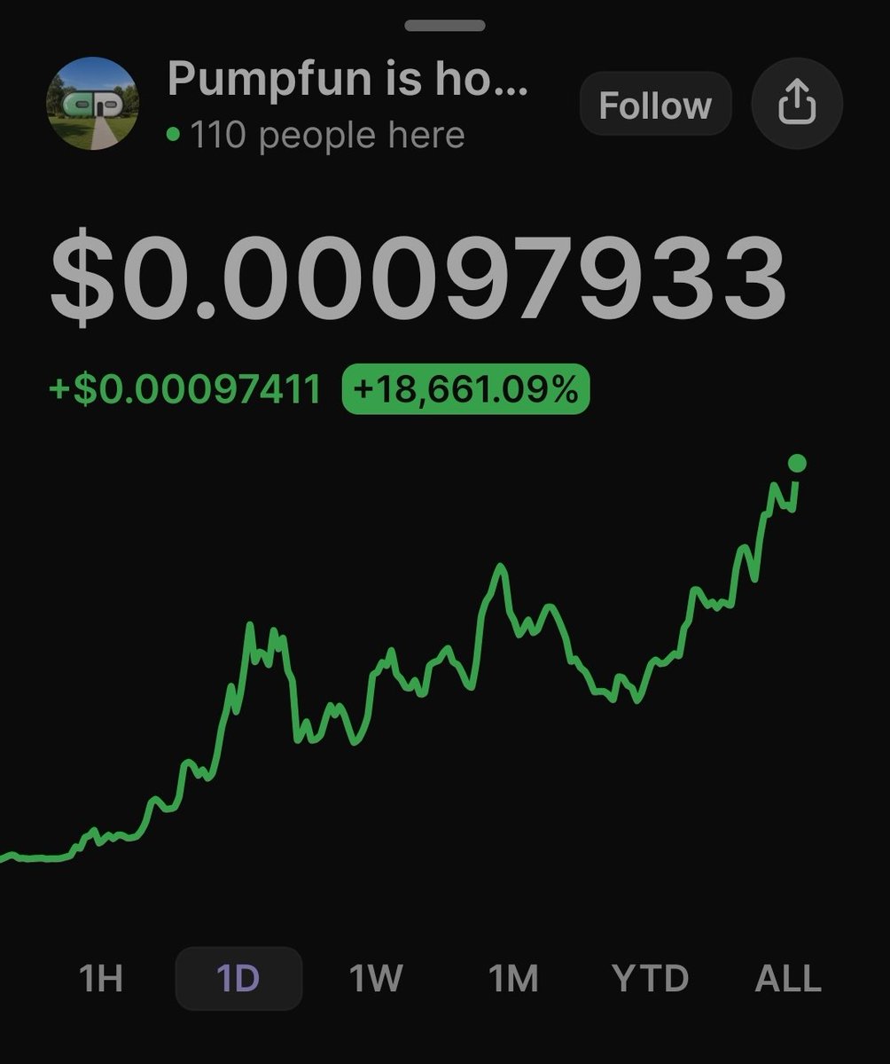 devonislame's tweet photo. Up to .0097 since I posted it this morning.

Orginally called it at .0038 on my discord server 🎊🎉 https://t.co/LNceeKMuhD