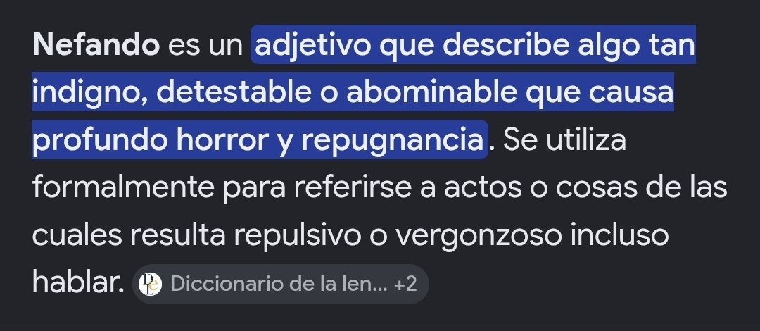 LaLectora14's tweet photo. Ayer encontré la palabra que define el progresismo a la perfección: NEFANDO https://t.co/UQaVXFVgEw
