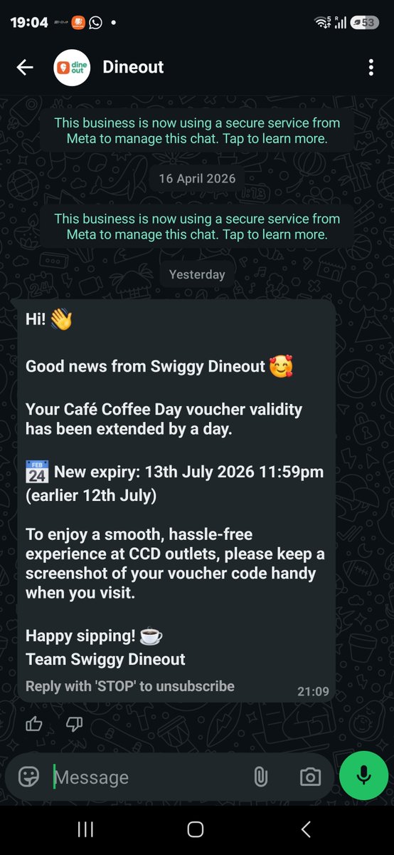 VHetal's tweet photo. @CafeCoffeeDay Why you announced 30th anniversary discount if you cant afford??. Your store has refused to use my coupan at today afternoon. 
You have stolen my money .🤬
@instamart why are you promoting such scam??? https://t.co/DvTJcIXcQV