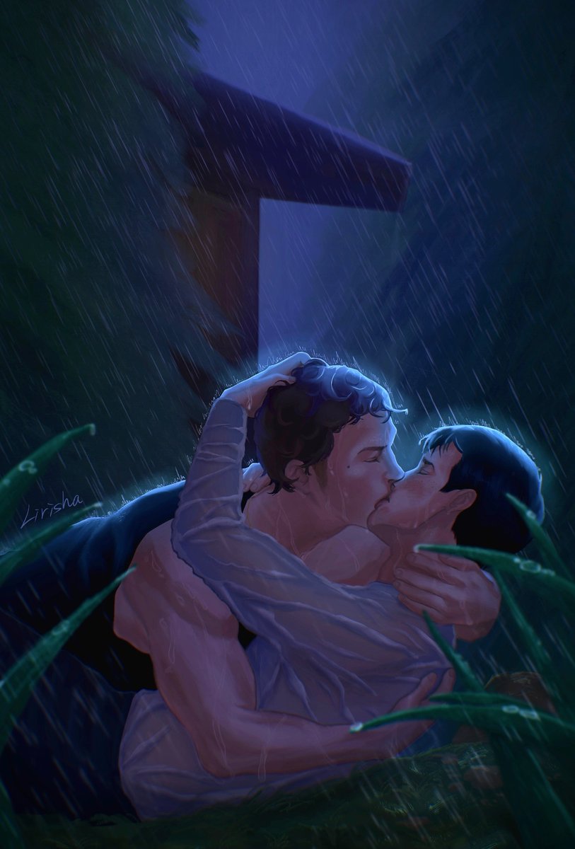 Liriasha's tweet photo. “Can we please go back inside?” “Not yet.”
“Ilya, it’s pouring.”“I know.”
#HeatedRivalry #Hollanov https://t.co/KU67uLmUhz