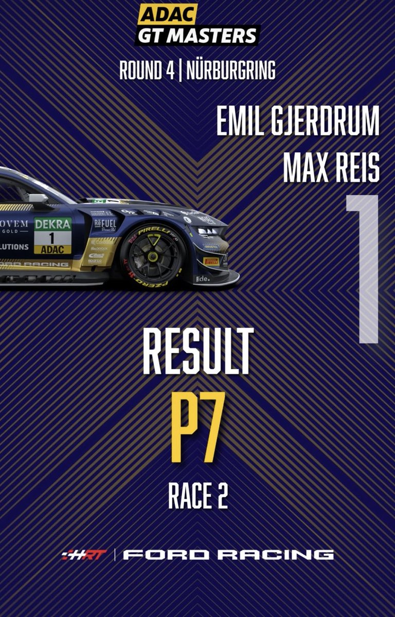 maxreisofficial's tweet photo. P7 Race 2 @nuerburgring 🏁

#MaxReis #Racing @FordMustang
#GT3 #Motorsport #MR28 @Ford
@ADAC @gtmasters @FordRacing
@hauptracingteam @GermanCopters https://t.co/7ylKxcNfom