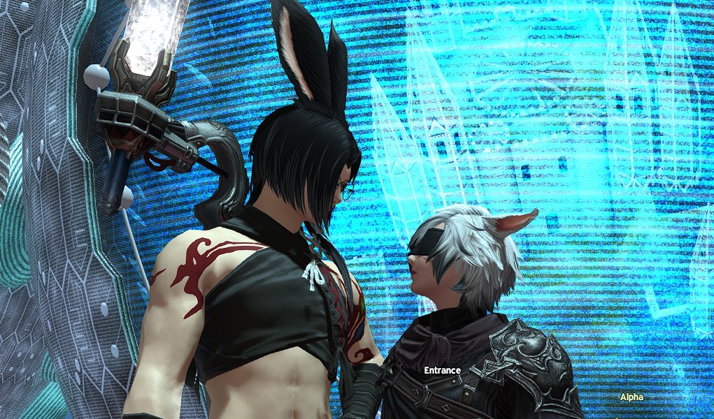 GoodnightAster's tweet photo. Forced my best friend to do Omega raids with me... I don't think they're happy about it though. https://t.co/BcrGNM7Tnx