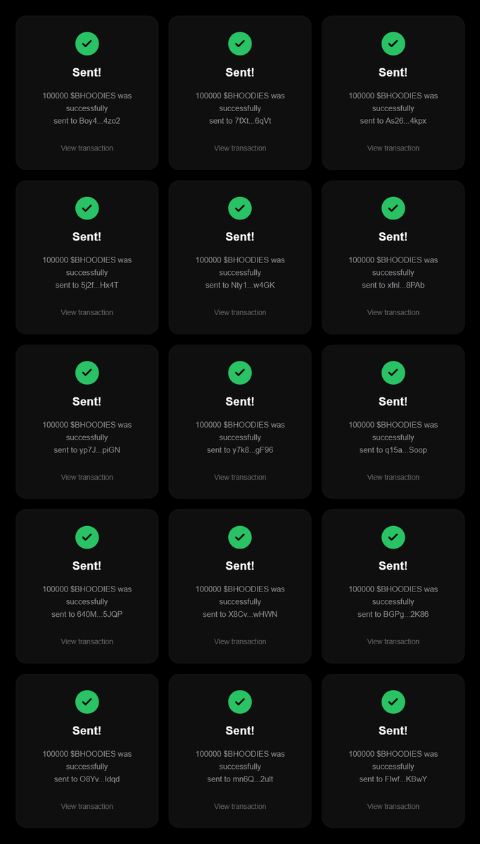 BullHoodiesSol's tweet photo. Every wallet gets 100,000 $BHOODIES⚡️

Just drop your $SOL address

Follow &amp; RT 🔄

Buy $BHOODIES 
Send between 0.2 SOL and 10 SOL to: 3qAEXwWMgcULbPZkEp1xb4tWBvUvYwHKGtLgBzLkVscc

1 SOL = 20M $BHOODIES [PRESALE 100% BONUS]
5 SOL = 100M $BHOODIES [PRESALE 100% BONUS] https://t.co/khwbc72mi8