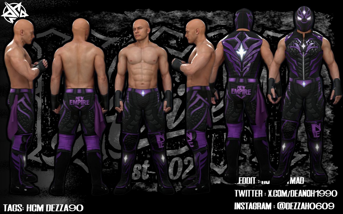 deanoh1990's tweet photo. A preview of tomorrows upload for @IsolationPWO and @3BWOODS 's tag team New Empire
Black panther inspired
Close ups in thread and some in game pics
#WWE2K #attire #CAW #Cawmmunity #CustomCAW #WWE2k25 #wwe2k26 #HCM #DEZZA90 https://t.co/4pukwedIO0