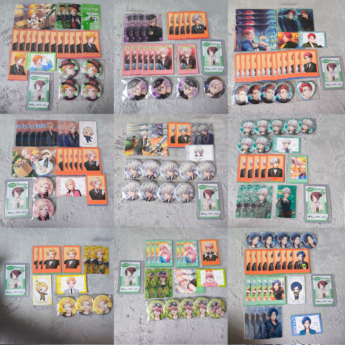 hsj_0415_ayt's tweet photo. 【交換│譲渡】オンエア 缶バッジ フォトカ クリカ ブロマイド

譲）央太 鈴 立夏 志朗 宙 碧鳥 佐和 陽人 嵐真 新多 祈 護 優那 心 蛍 杏 零 祭利

求）あずき or 定価+送料

※初回プロカ必読
郵送 or サマフェス手渡し
お気軽にお声掛けください。 https://t.co/zzDkOMsgaL