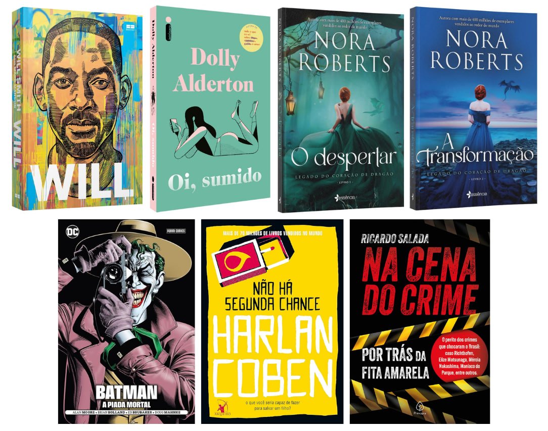 promohunters_'s tweet photo. 🚨 Baratinhos!

📚 Will R$13,62 no Pix
🛒 https://t.co/k0ly6vj24b

📚 Batman: a Piada Mortal R$16,04 no Pix
🛒https://t.co/LDEi5tvU2i

📚 Oi, Sumido R$16,00
🛒https://t.co/39zCN9vx15

📚 Na cena do cr1m3 R$21,07 no Pix
🛒https://t.co/ZTvye6lNLA

📚 Não há segunda chance R$19,90
🛒https://t.co/W71txJNQRY

📚 O Despertar R$19,90
🛒https://t.co/oEacJ0Qb1M

📚 A Transformação R$19,19 no Pix
🛒https://t.co/bGJ1hnREoj
