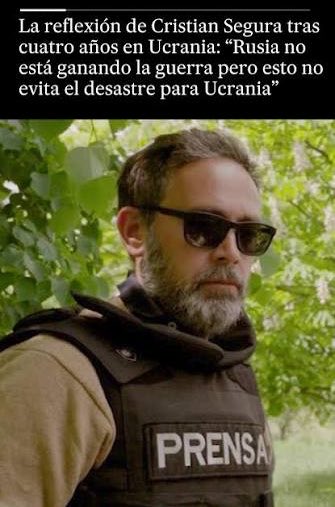 MDFzonacaliente's tweet photo. Después de más de cuatro años contando la guerra de Ucrania desde el terreno, mi amigo y admirado colega Cristian Segura regresa a casa. Lo hace dejando un trabajo extraordinario, marcado por el rigor, la constancia y una mirada profundamente humana.

Este artículo es un magnífico cierre para una etapa profesional admirable. Un abrazo, Cristian, y gracias por ayudarnos a comprender Ucrania durante todos estos años.@CristianSeguraA 

https://t.co/KdhZ5yb14t