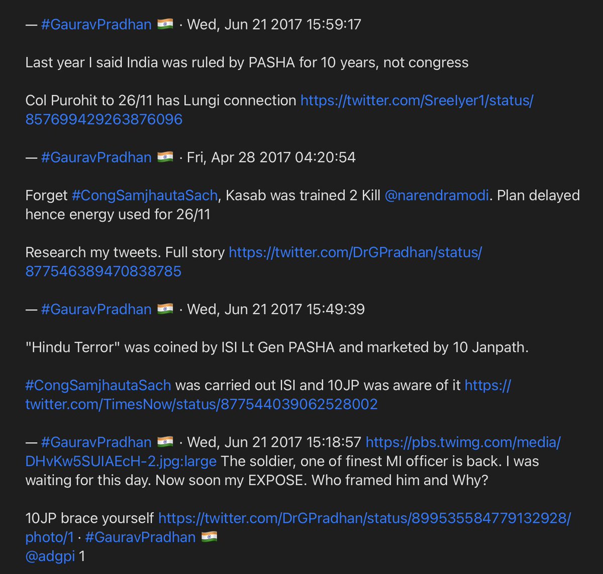 OfficeOfDGP's tweet photo. What @rvsmani   is telling you today, I told you in 2016/17

Old followers will remember

It was a fixed match between XJP and lSl, and the target was @narendramodi and @AmitShah https://t.co/C9MvGVEUoC