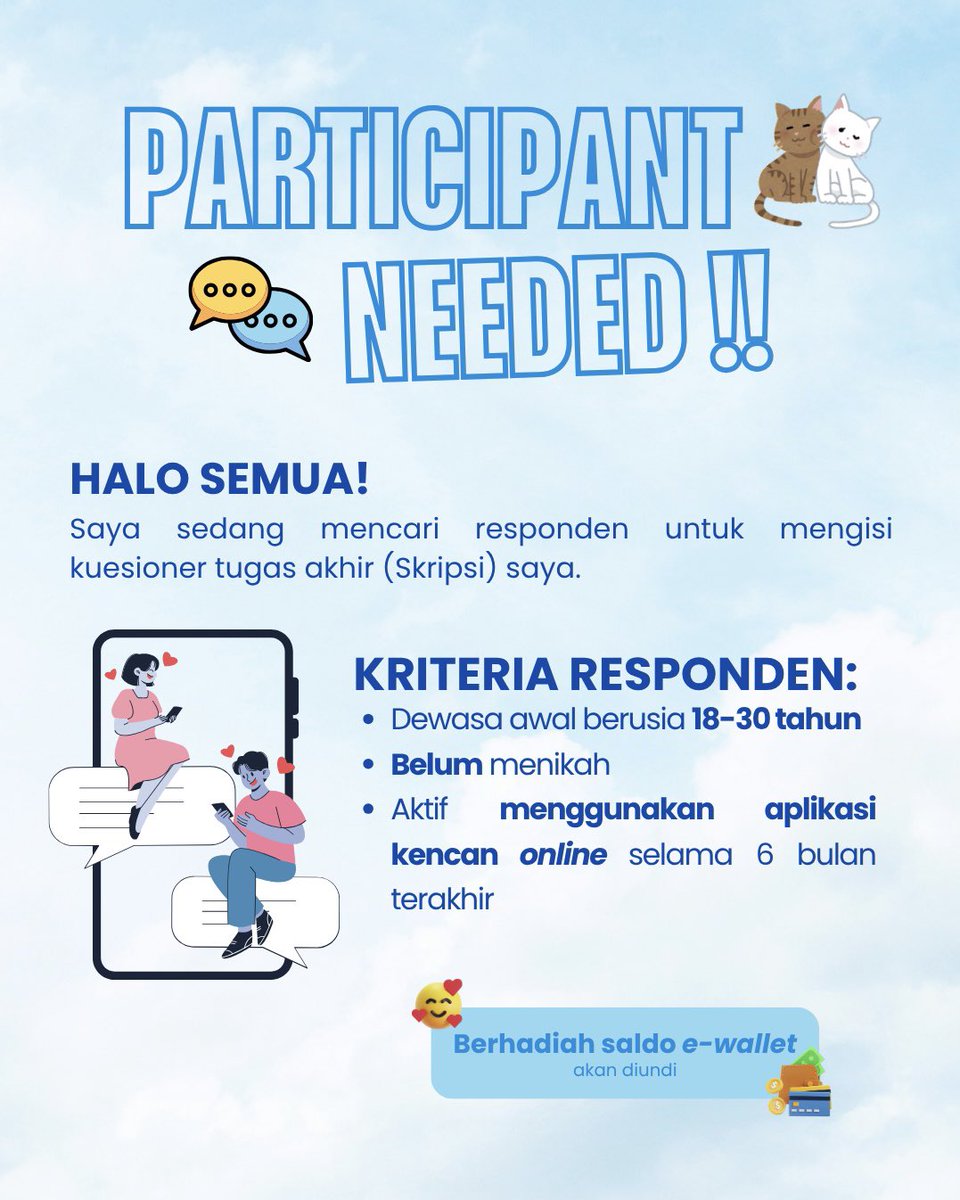 mochiloeloe's tweet photo. Haloo gaiss, aku minta bantuan untuk si kuesioner penelitianku. Kalau mau barter boleh banget reply atau DM aku yaaa, thank youu ^^

https://t.co/aP9o6Dxk7K https://t.co/X4UN4HGVJR