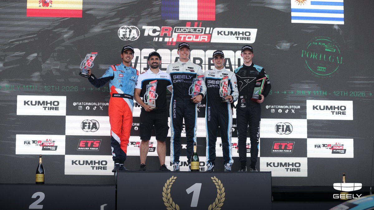 GeelyAutoGlobal's tweet photo. π Portugal Race 1 Winner.
Victory is earned from the opening lap.
Glory belongs at the finish line. π
Geely Preface TCR ποΈ
#GeelyAuto #SeeTheWorldInFull #GeelyPreface #GeelyPaceTCR #FIATCRWorldTour https://t.co/MKTR9YNRmm