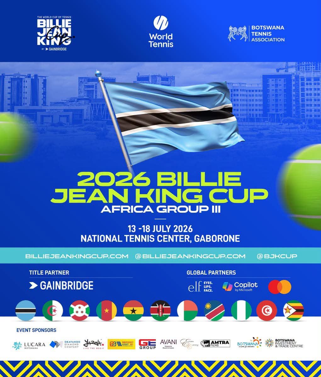linkiekas's tweet photo. 🎾 Finally the Billie Jean Cup is here! The girls are ready. Botswana 🇧🇼 is represented by: Chelsea Chakanyuka (team captain), Ekua Youri, Kagello Malumo, Kelebogile Monnayoo,  Leungo Monnayoo, Rethabile Moshaoa, Angel Chakanyuka.

📆13-18 July 2026
📍Gaborone 
#TeamBotswana https://t.co/gvv60I8kwS