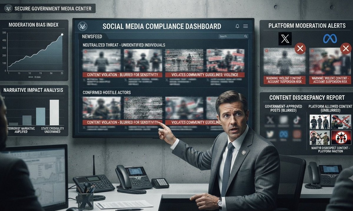 Why Governments Blur Terrorist Images: Social Media Guidelines Force Censorship, Not Morality