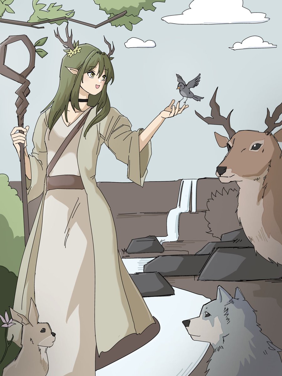 ichinisan76's tweet photo. 森を守っていたドルイドさんが肉のおいしさを知ってしまって肥満化 https://t.co/TZdrmvIVFk