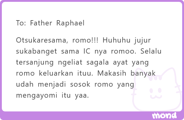 LeGerantMarius's tweet photo. ada dari abang untuk DD LISHAN dan DD LISHAN untuk cep dan menejer, terimakasih yaa lishaann!! terimakasih sudah mau menjadi server di sini.

lalu ada EFRAIM dengan foto ikoniknya

RAPHAEL dengan IC nya

lalu ada EZEKIEL makasih udah FTV https://t.co/fZtte2kQ8L