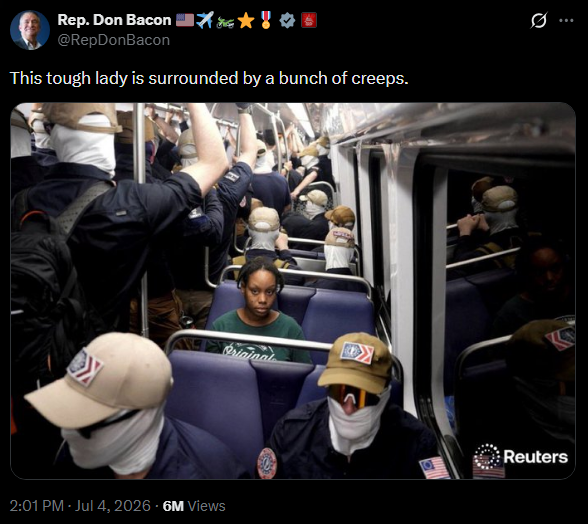 Schedule_F_'s tweet photo. @RepDonBacon @LorrieAnn25 @TUKK_RIVERS_ This is day 1 of asking American Patriot @RepDonBacon,

Given your interest in the Patriot Front incident (50+ posts, 6M views),

Please add your support to the @RepLuna and @GOPoversight investigation into the funding and operations of Patriot Front.

https://t.co/ATIHz3K92i https://t.co/Pe1dT1jN19