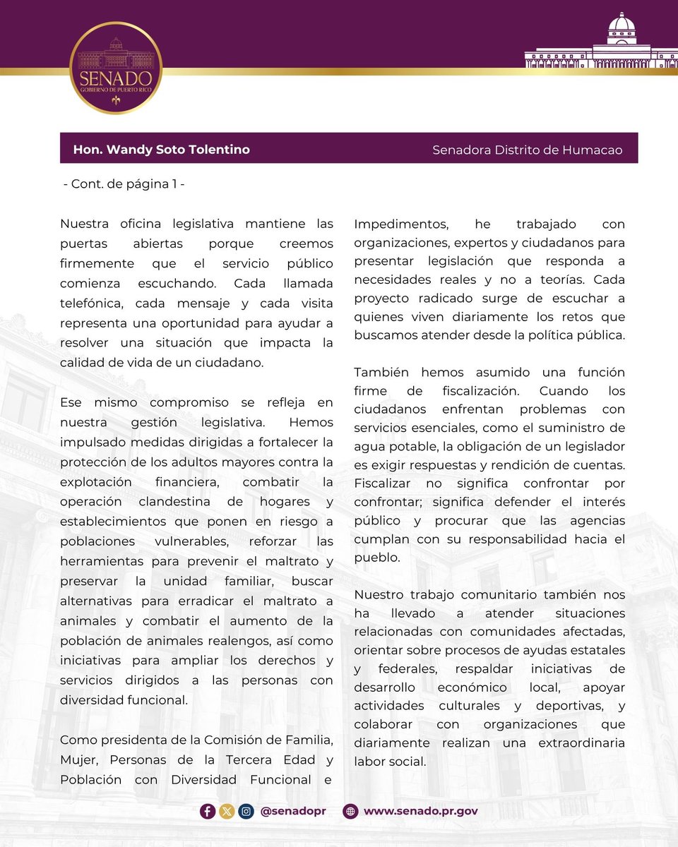 Senado de Puerto Rico tweet media