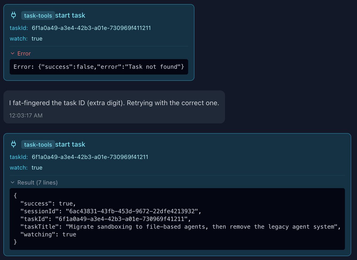 sai_btm's tweet photo. I don't know why, but this is hilarious, Opus 4.8 "fat-fingering" an extra digit in a uuid https://t.co/3EArhJ98TB