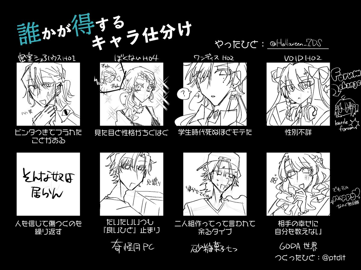 Halloween_7DS's tweet photo. こういうの　初めて埋まった(埋まった❓)描ききったぜ…… https://t.co/UenIMPT6MR