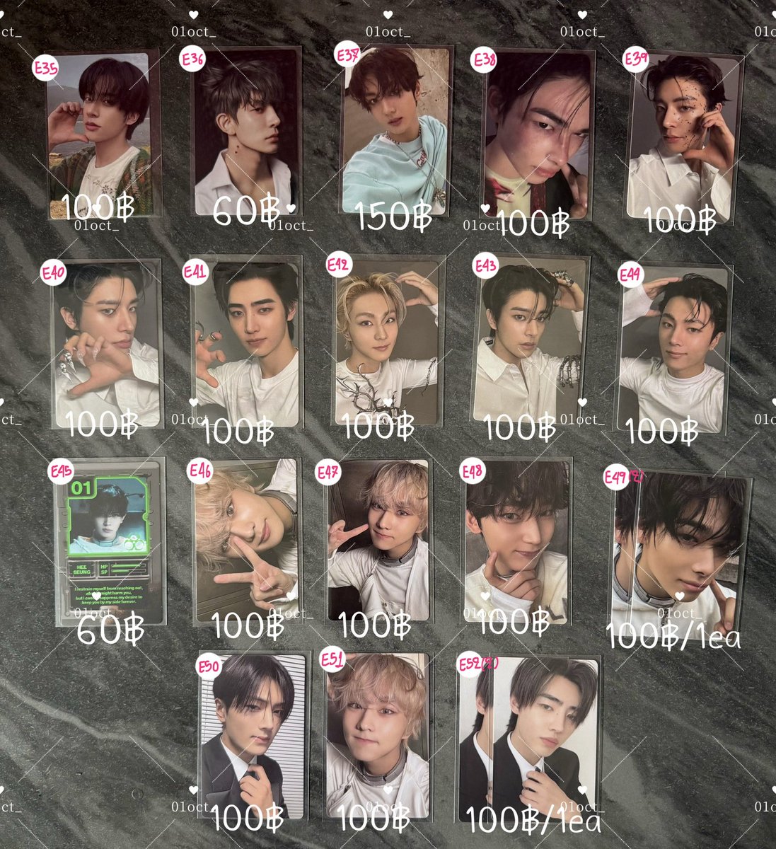 01oct_'s tweet photo. ꒰🌷wts พร้อมส่ง ꒱ การ์ด enhypen 

♡ จองวอน ฮีซึง เจย์ เจค ซองฮุน ซอนอู นิกิ

💵ราคาในรูป
📮45

🫧ยอด1,000+ ส่งฟรี

*ไม่มีตำหนิหนัก อาจมีรอยเล็กน้อย

🩷 shopee + youtube gift ยังไม่แกะซอง
🧡 shopee พี่ฮีซึง E34 เกือบแกะซองคับ

#ตลาดนัดENHYPEN #ตลาดนัดเอนไฮเพน #ตลาดนัดEVAN  หา https://t.co/wGI7w38pta