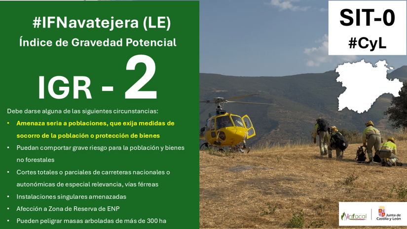 naturalezacyl's tweet photo. Se declara Índice de Gravedad Potencial (IGR) 2⃣ en #Navatejera (Villaquilambre), #LeónESP, por:
• Amenaza seria a poblaciones, que exija medidas de socorro de la población o protección de bienes
Más info en #INFORCYL https://t.co/G0Ctp9IqkQ https://t.co/fido7tzzxp