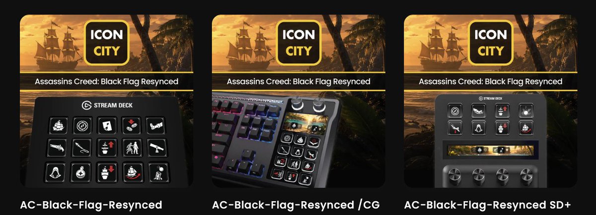 iConCity.com Elgato Stream Deck- Corsair Galleon tweet media