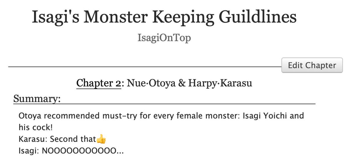 IsagionTopharem's tweet photo. CH2: Nue·Otoya &amp; Harpy·Karasu
#isaoto / #isot ; #isakara / #iskr 
I love Isagi/Otoya+Karasu threesome. Delicious! https://t.co/H1nIw0ESdS