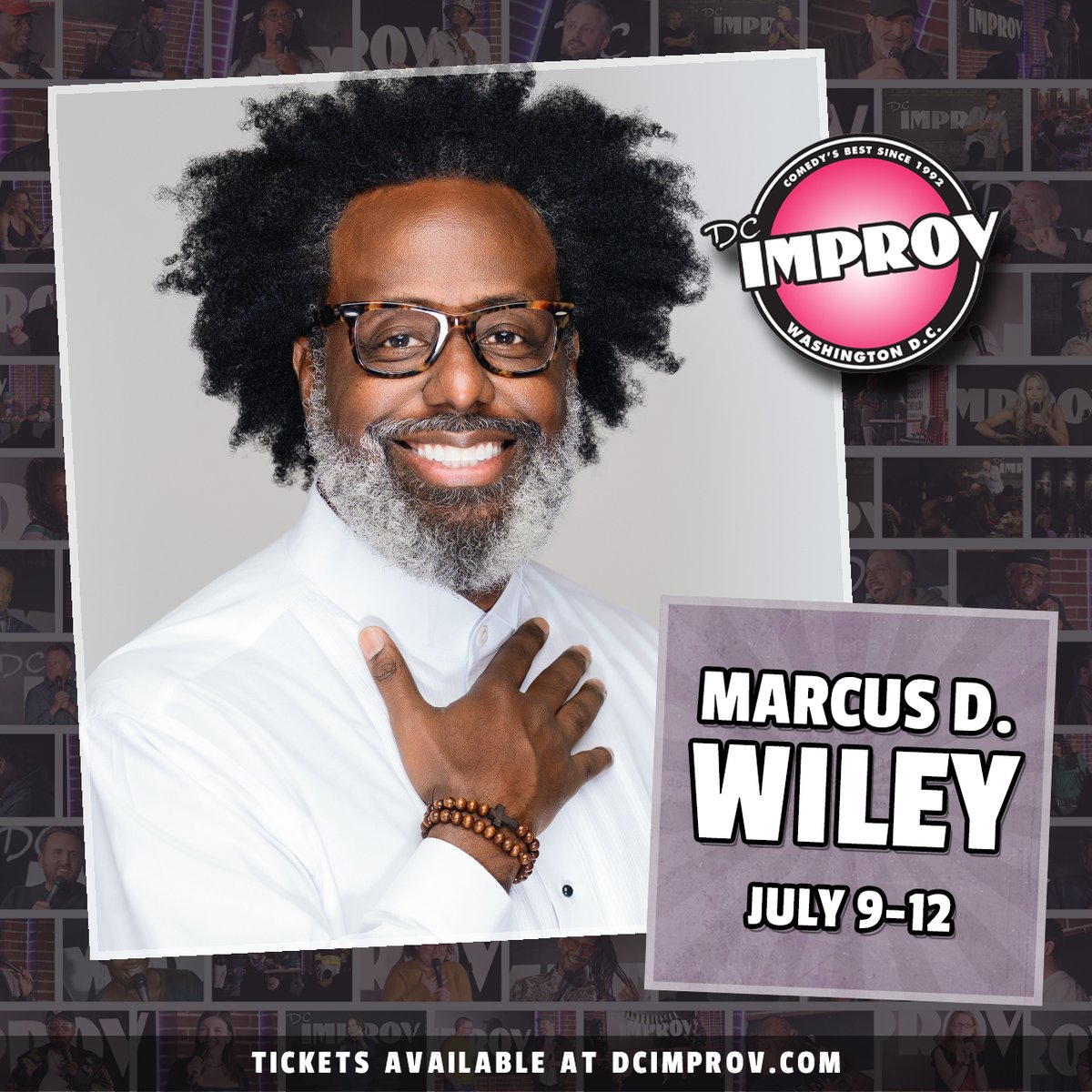 dcimprov's tweet photo. Last call for Marcus Wiley! 8:30 show tonight ... https://t.co/RBv0uSxQfT