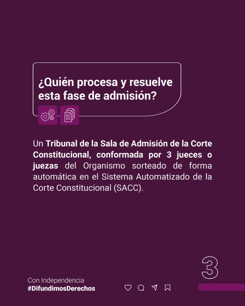 CedecEcuador's tweet photo. #ElCEDECteExplica | Antes de analizar el fondo del caso, la acción pública de inconstitucionalidad pasa por una fase de admisión.

📝 En esta etapa, la @CorteConstEcu verifica que la demanda cumpla los requisitos formales y presente argumentos claros.

🔎 Conocer este paso permite entender cómo funciona el control constitucional desde el inicio.