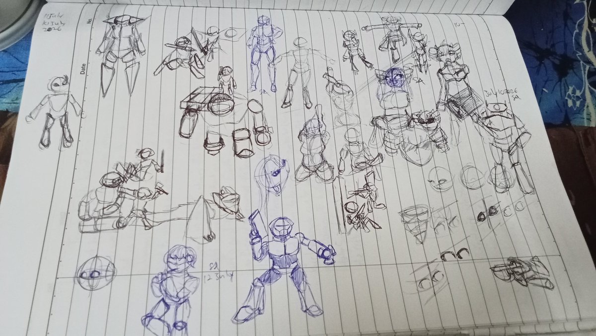 Copper39_'s tweet photo. ... I don't hate myself but I really need to learn... Mechine or Human ??...
Heh ... Maybe I'll try mechine better. 
Anatomy is hard but I'll get used to it. https://t.co/LGf8H7WIKY