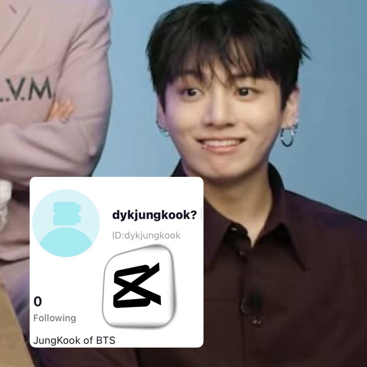 btsdaily77's tweet photo. The thought of media outlets reporting Jungkook as the first artist to hit 1M followers on CapCut is sending me. 😭😂 https://t.co/GK0nin2nUv