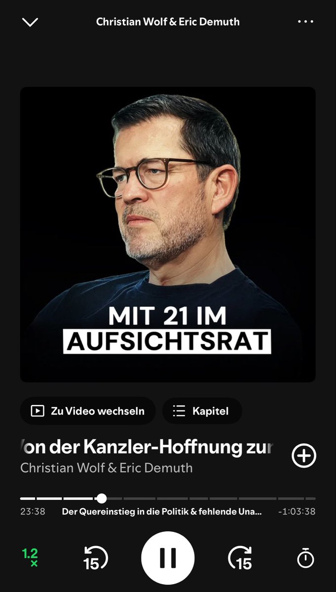 AeElagin's tweet photo. Bei längeren Autofahrten oder Reisen höre ich am liebsten Podcasts. 

Aktuell läuft bei mir oft „Christian Wolf & Eric Demuth“ – starke Insights zu Politik, Mindset und Quereinstieg. 

Welche Podcasts hört ihr regelmäßig und welcher liefert euch echten Mehrwert? 

Besonders interessiert mich Finance, Investing, Sales oder Personal Development 📈