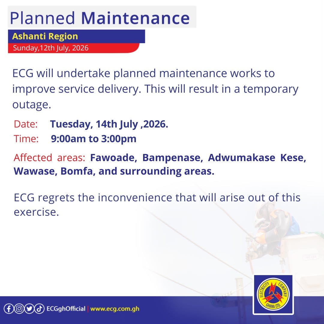 Electricity Company of Ghana Ltd tweet media
